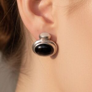 🟦SALE 5️⃣0️⃣% off🟦 sterling silver earrings Onyx earrings Joseph Esposito